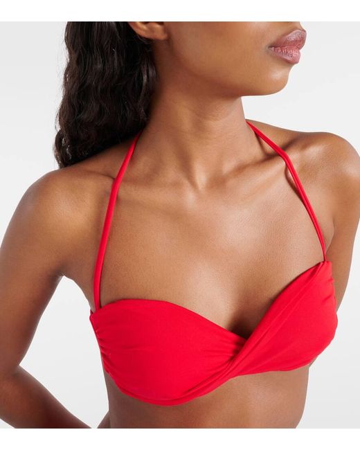 Melissa Odabash Red Bikini-Oberteil Martinique