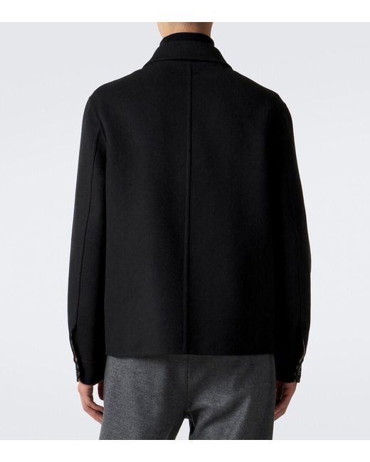 Burberry Black Wool Jacket for men