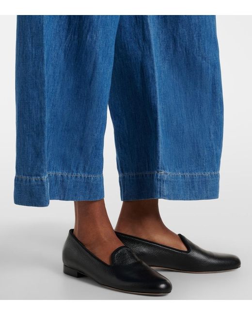 Max Mara Blue Astice Wide-Leg Jeans