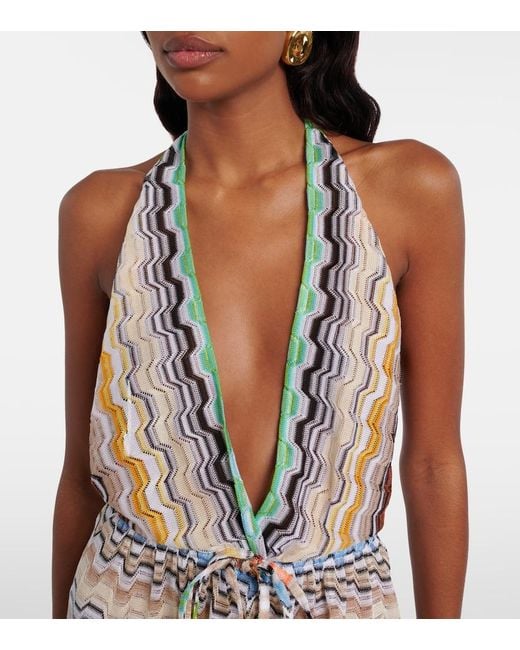 Missoni Multicolor Zig Zag Playsuit
