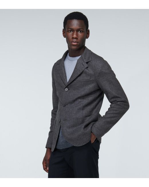 black herringbone blazer