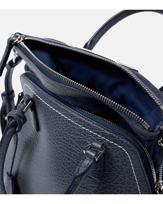 Maison Margiela Blue 5ac Classic Small Leather Shoulder Bag