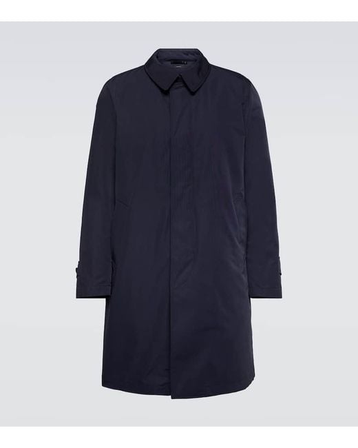 Tom Ford Blue Faille Raincoat for men