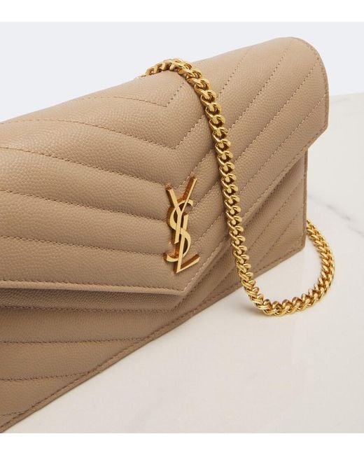 Borsa Cassandre Envelope di Saint Laurent in Natural