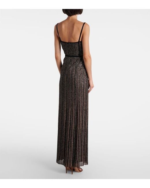 Missoni Black Lame Maxi Dress
