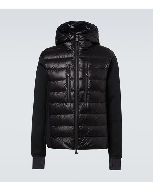 Moncler Black Down-Paneled Jacket for men