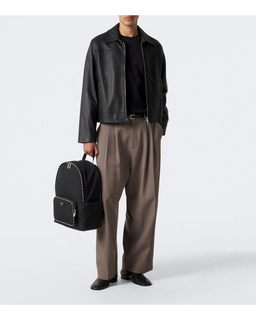 Burberry Black Check Backpack for men
