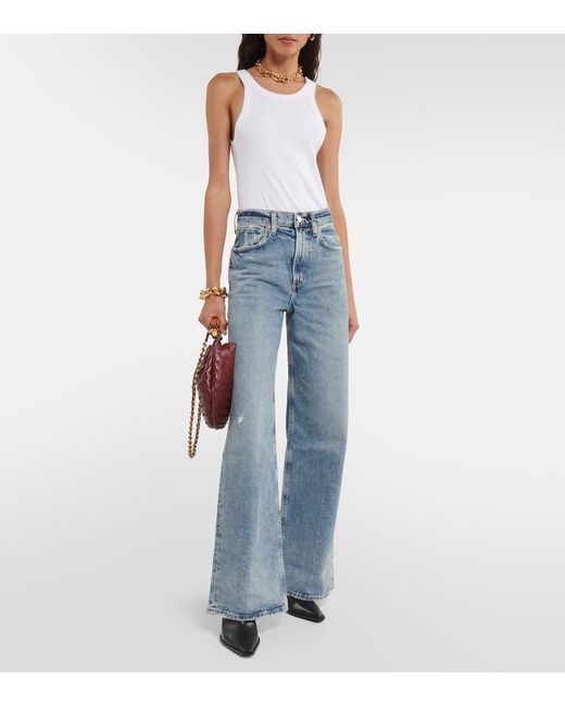 Citizens of Humanity Blue Paloma High-Rise Wide-Leg Jeans