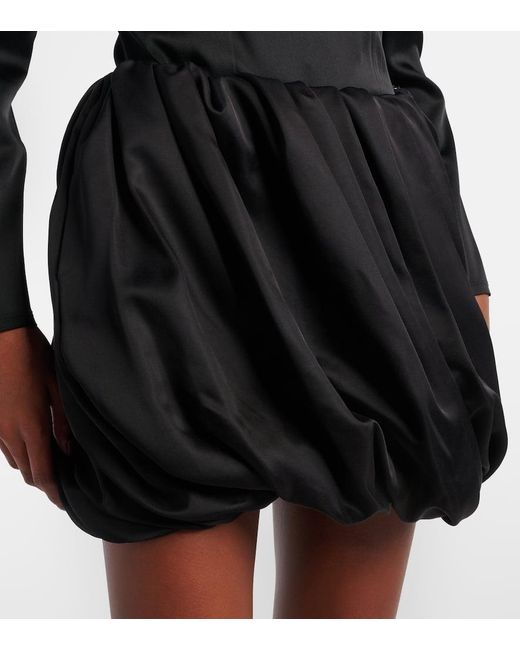 J.W. Anderson Black Minirock Aus Satin