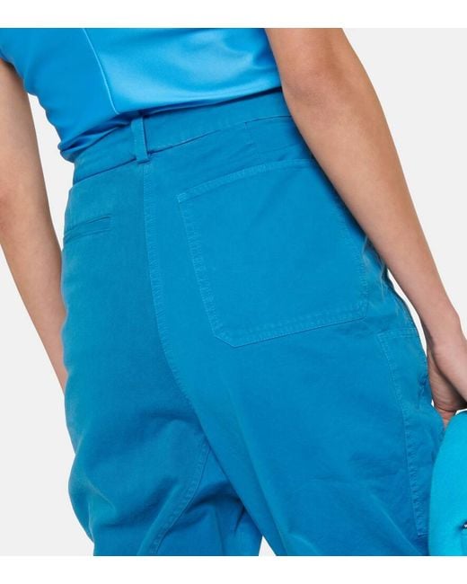 J.W. Anderson Blue High-Rise-Hose Twisted