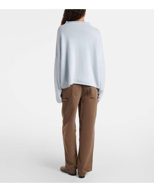 Lisa Yang Blue Pullover Sandy Aus Kaschmir