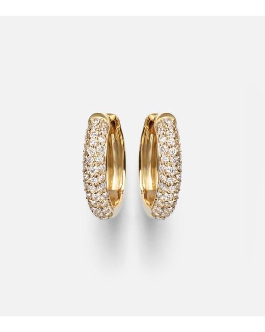 Boucles D'Oreilles Essential En Or 14 Ct Et Diamants STONE AND STRAND en coloris Metallic