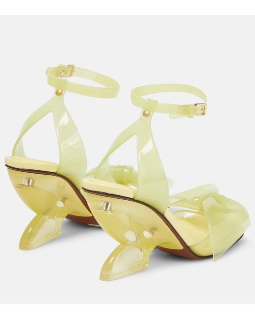 Zimmermann Metallic Jelly Bow 85 Pvc Wedge Sandals