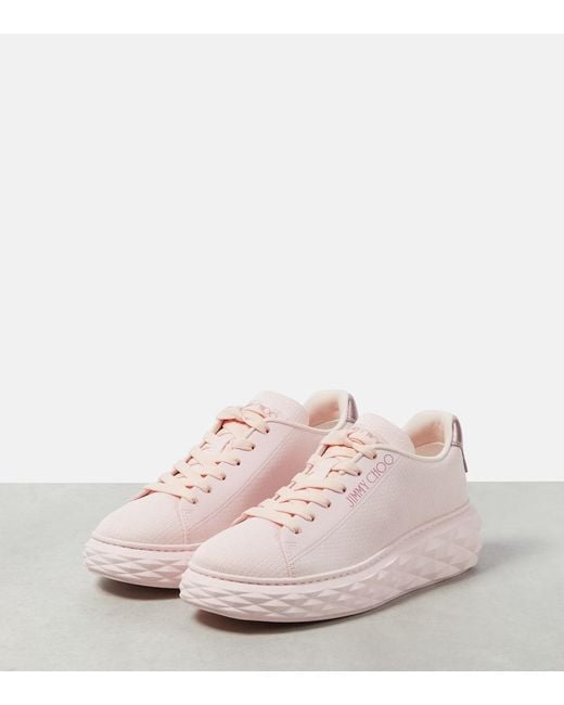 Sneakers Diamond Light Maxi di Jimmy Choo in Pink