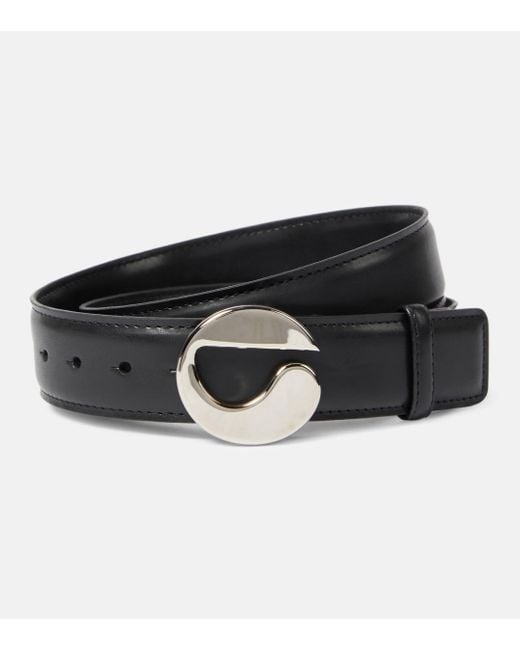 Coperni Black Logo Leather Belt