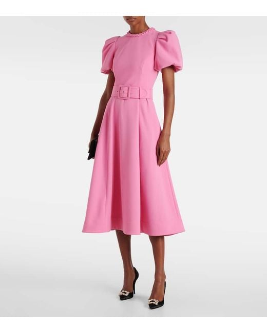 Vestido Rosita Con Mangas Abullonadas Rebecca Vallance de color Pink