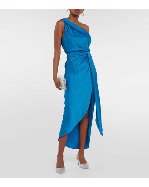 Jonathan Simkhai Blue Top Lexy Aus Satin