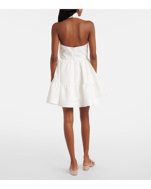 Rebecca Vallance White Bridal Harriet Bow-Detail Minidress