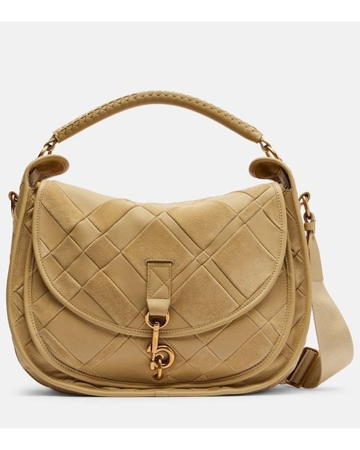 Burberry Metallic Medium Leather Shoulder Bag