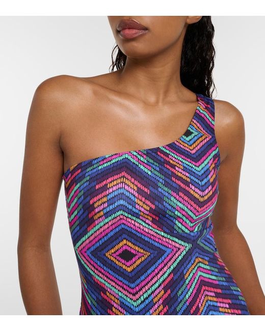 Eres Blue One-Shoulder Swimsuit
