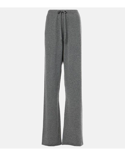 Extreme Cashmere Gray Cashmere-Blend Sweatpants
