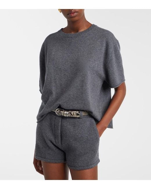 Lisa Yang Gray Cila Cashmere Sweater