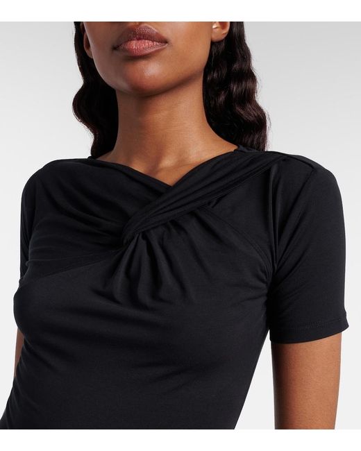 Eres Black Anna Gathered T-Shirt