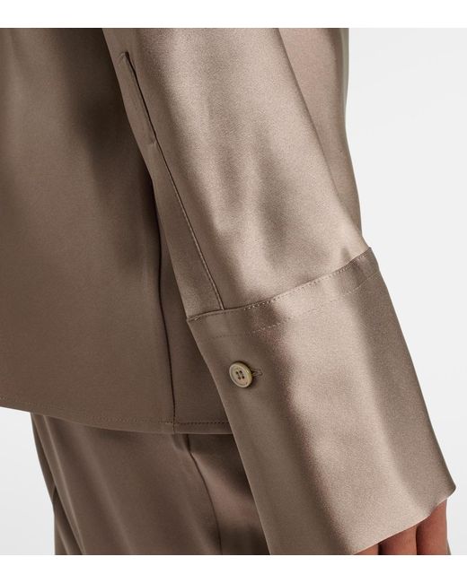 Joseph Brown Brunel Silk Satin Blouse