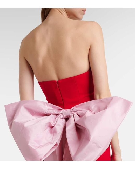 The New Arrivals Ilkyaz Ozel Red Vera Bustier Gown
