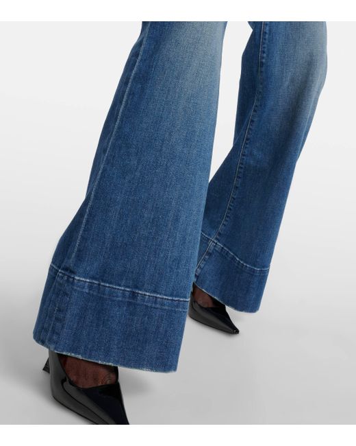 Nili Lotan Blue Nadege Flared Jeans