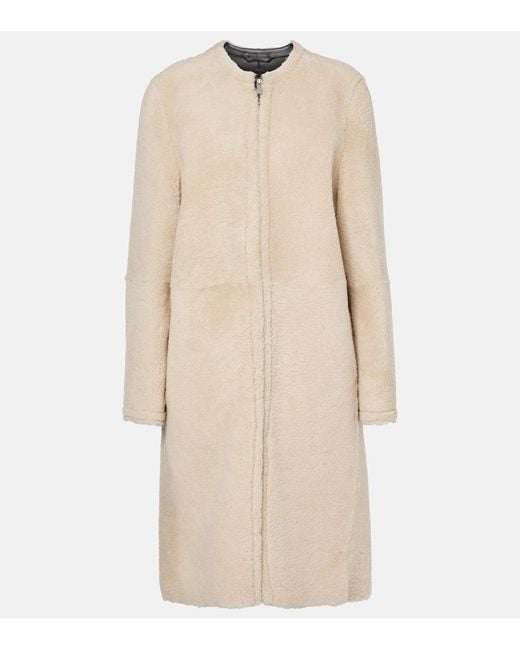 TOTEME Women's Natural Shearling Coat