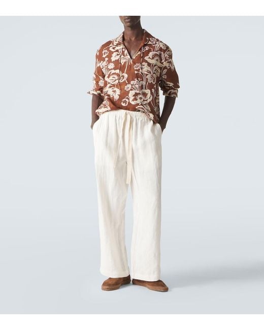 Camicia di Commas in Brown da Uomo