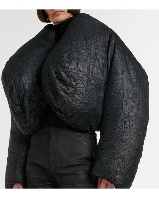 Y. Project Black Cropped Puffer Jacket