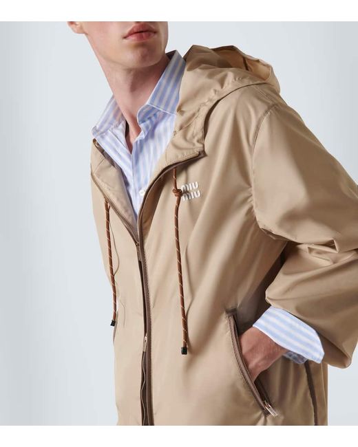 Miu Miu Windbreaker in Natural für Herren