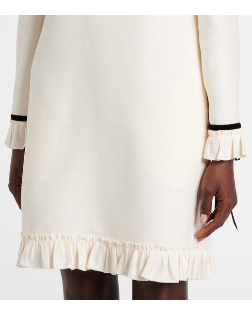 Valentino White Crepe Couture Minidress
