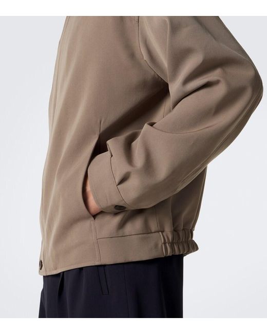 The Row Brown Osano Wool Blouson Jacket for men