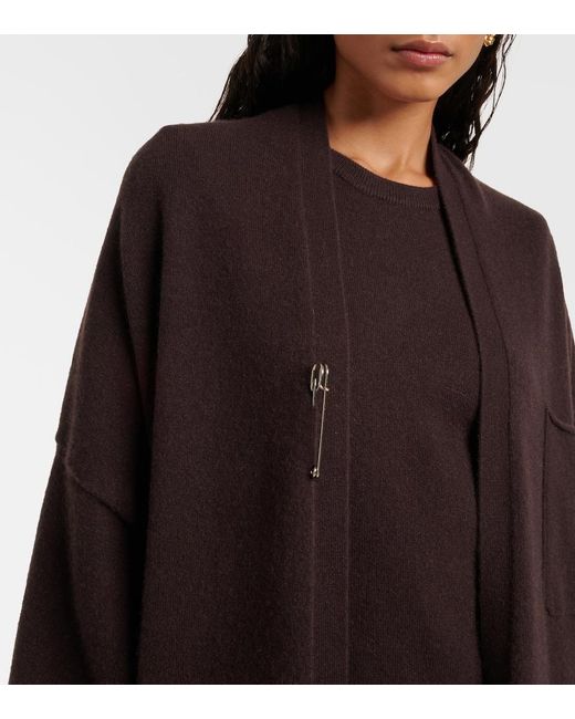 Extreme Cashmere Brown N°61 Koto Cashmere-Blend Cardigan