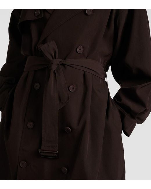 Frankie Shop Brown Mavis Oversized Trench Coat