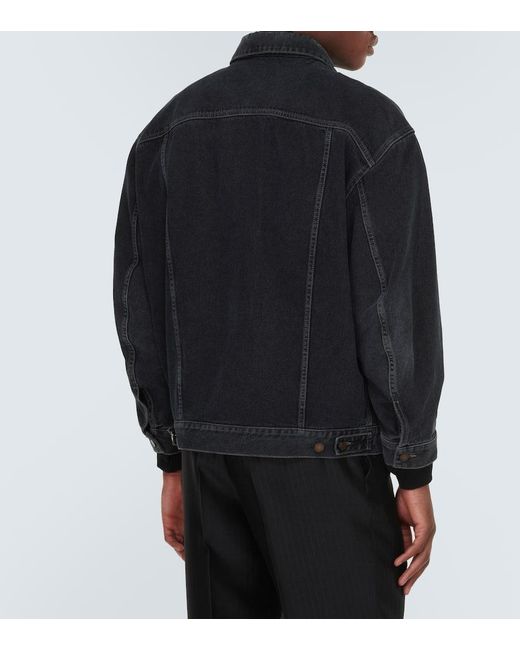 Giacca di jeans di Saint Laurent in Black da Uomo