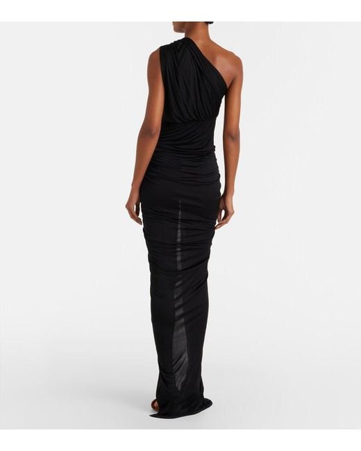 Rick Owens Black Lilies Avra Ruched Gown