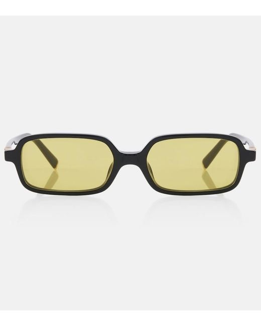 Miu Miu Brown Miu Regard Rectangular Sunglasses