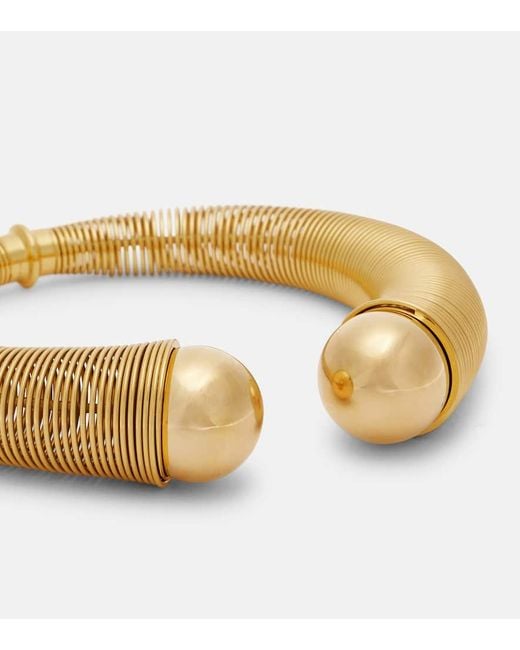 Choker Spiral di Alaïa in Metallic