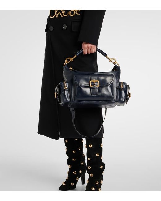 Chloé Blue Camera Medium Leather Shoulder Bag