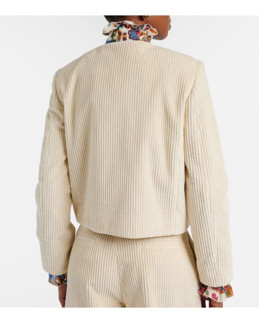 Etro Natural Cotton Corduroy Jacket