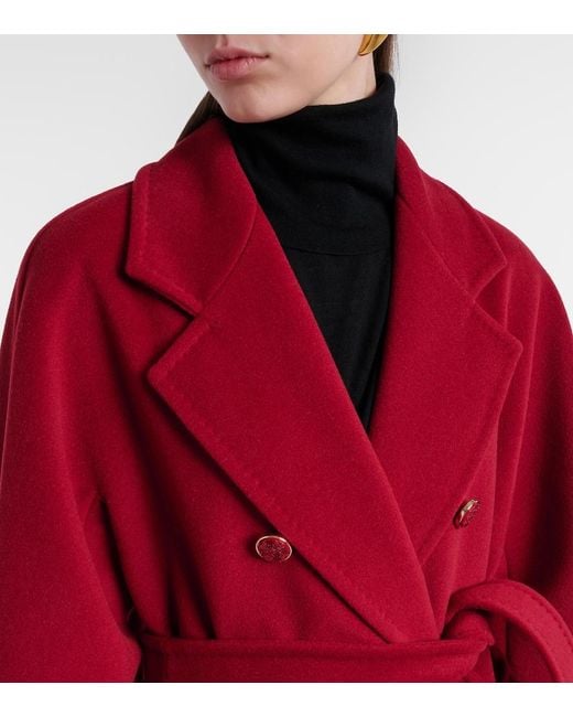 Max Mara Red 101801 Icon Wool And Cashmere Coat
