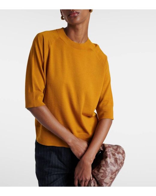 Pullover in lana di Dries Van Noten in Orange