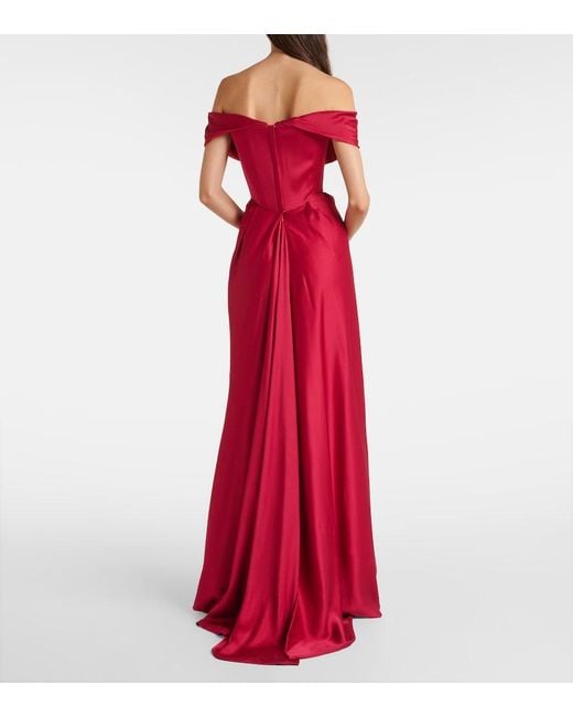 Vivienne Westwood Pink Nova Cocotte Satin Corset Gown