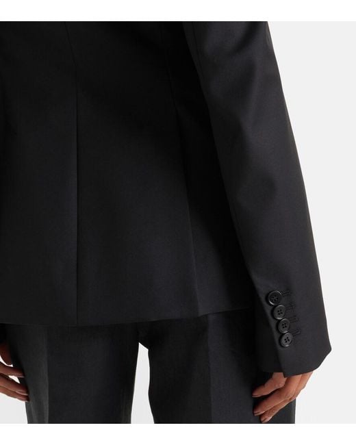 McQueen Black Embellished Single-Breasted Blazer