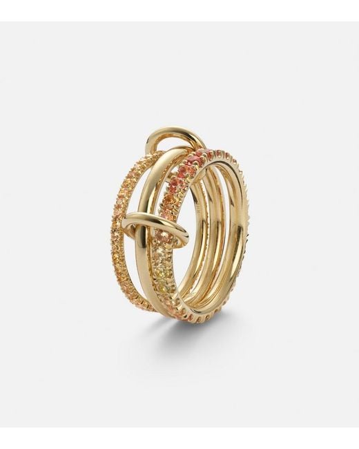 Spinelli Kilcollin Metallic Norah 18Kt Ring With Sapphires