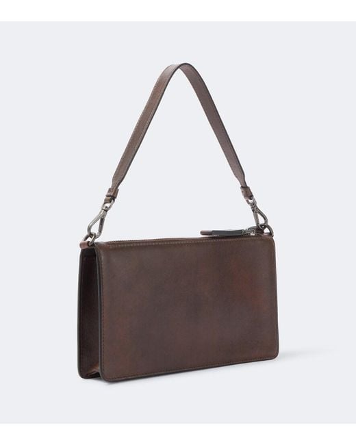 Pouch De Piel Prada de hombre de color Brown